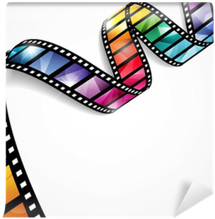 Eps10 Vector Design With A Bright And Colorful Film - Rolo De Filme Colorido (400x400), Png Download