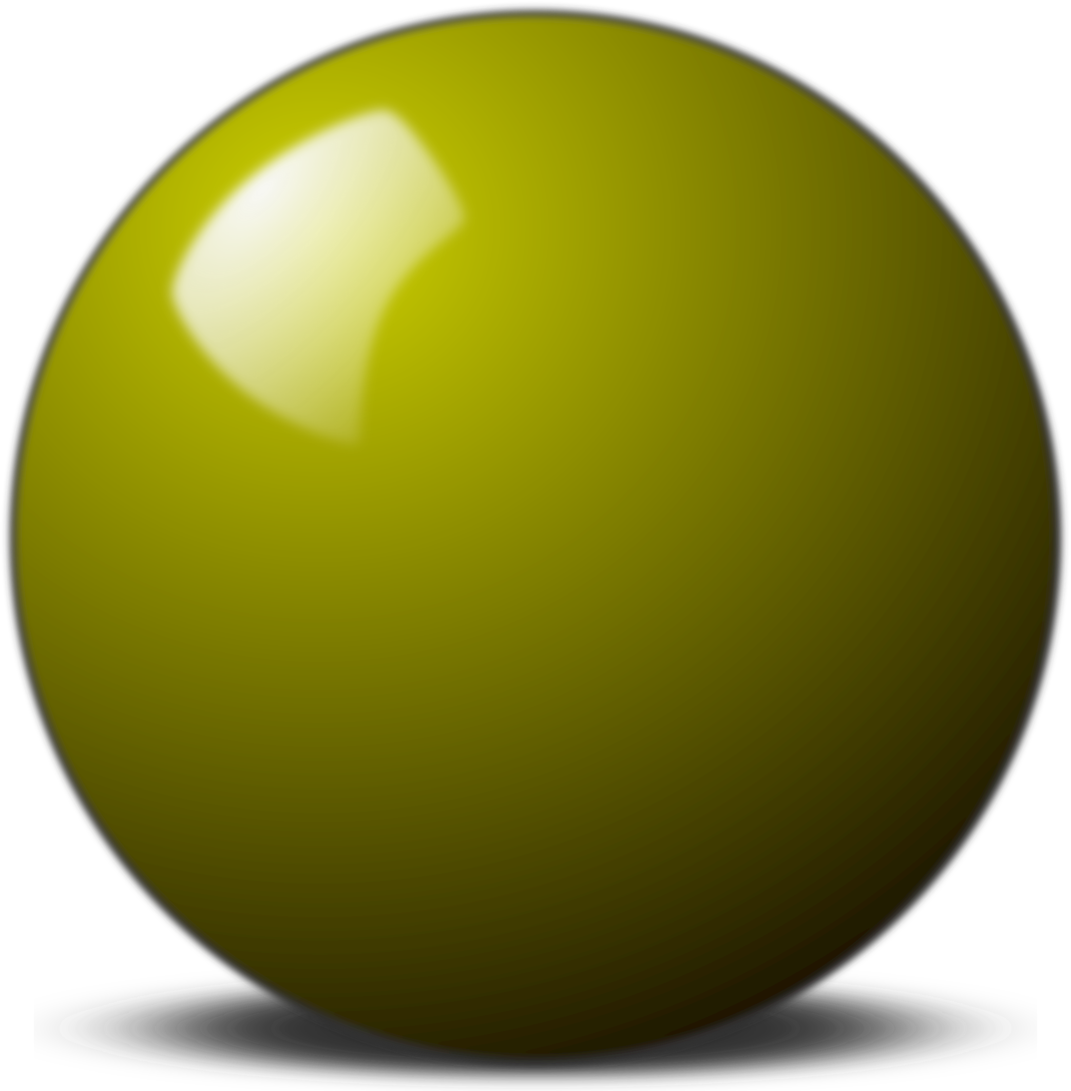 This Free Icons Png Design Of Yellow Snooker Ball (2400x2400), Png Download