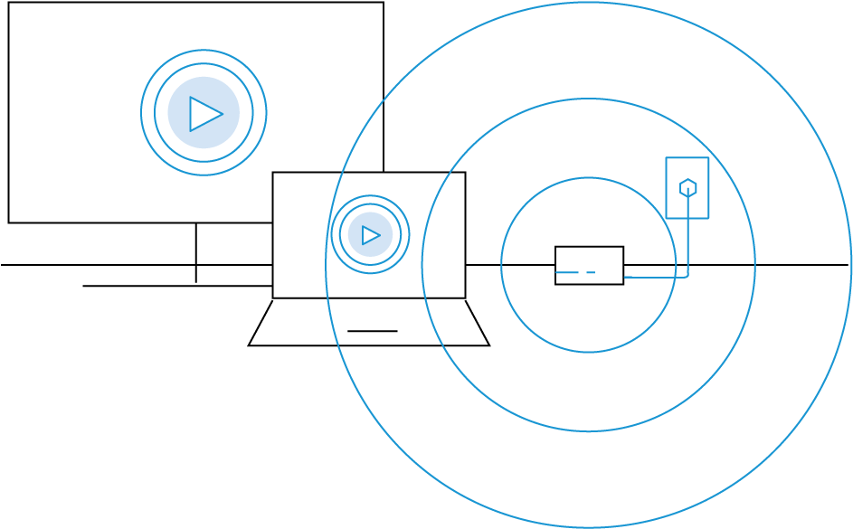 Use Moca To Fix Your Buffering And Streaming Video - Circle (955x613), Png Download
