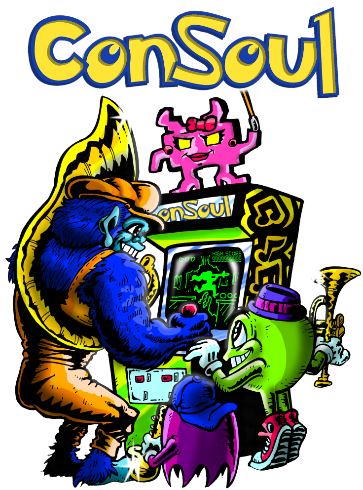 Consoul Big Band Is Going Live - Cartoon (762x1024), Png Download
