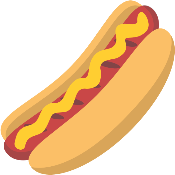 Hot Dog Emoji (565x566), Png Download