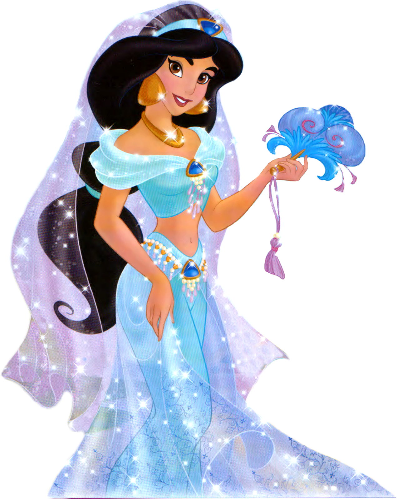 Princesa Disney Jasmine, Aurora Disney, Aladdin And - Princess Jasmine Photo Frame (1272x1600), Png Download