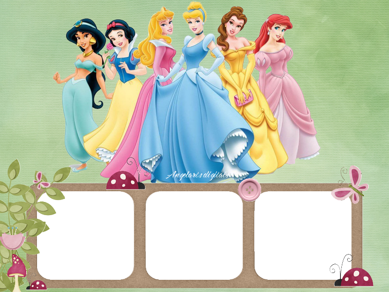 Moldura Princesas Disney - Molduras Para Fotos Princesas (800x600), Png Download