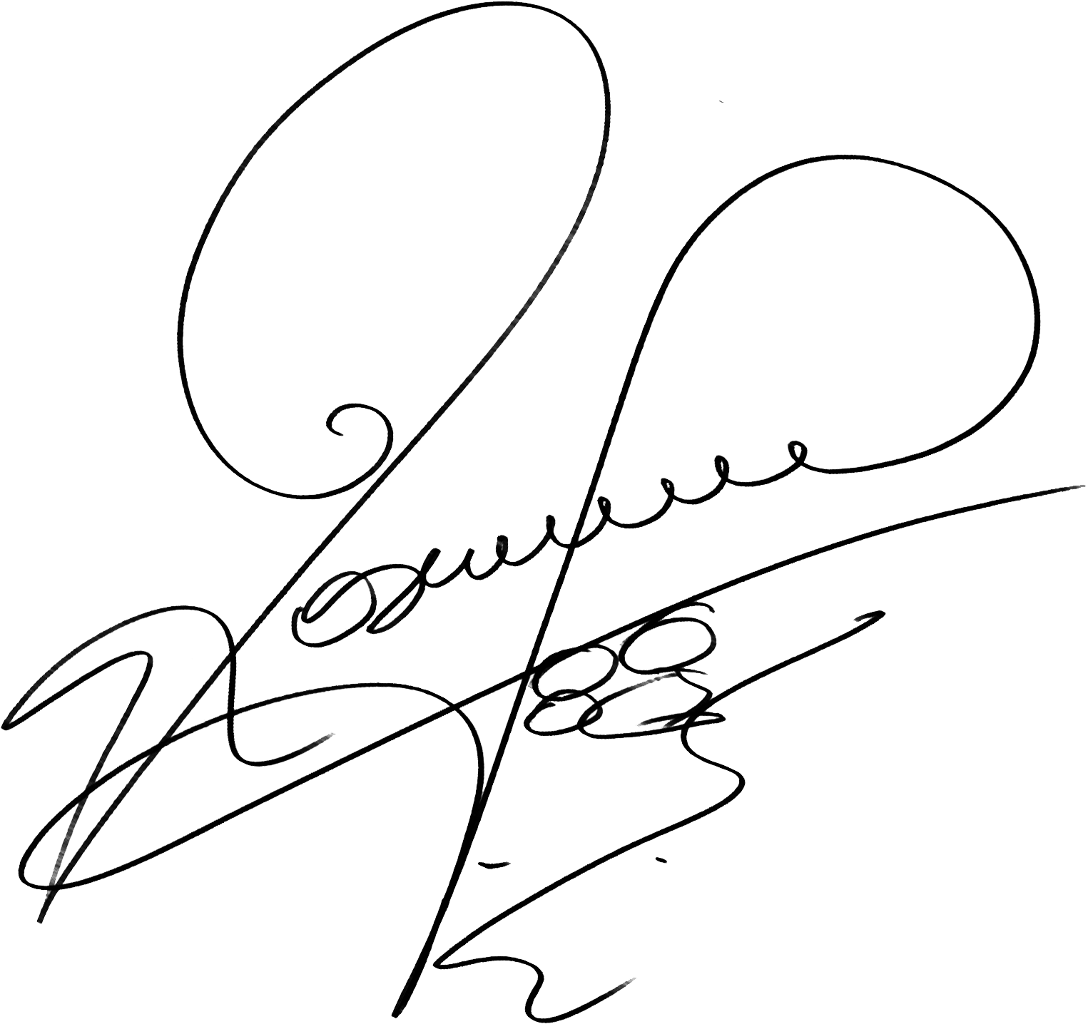 Assinatura Rosinei Adolfo - Line Art (1594x1490), Png Download