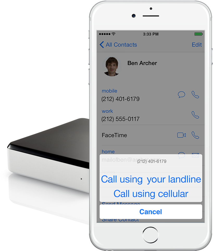 View Larger - Swissvoice - Voice Bridge - Your Landline On Your Mobile (997x1000), Png Download