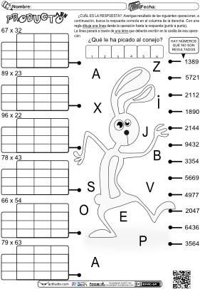 Producto Por 2 Cifras 04 Ejercicios Para Niños, Problemas - Producto Por Dos Cifras (300x424), Png Download