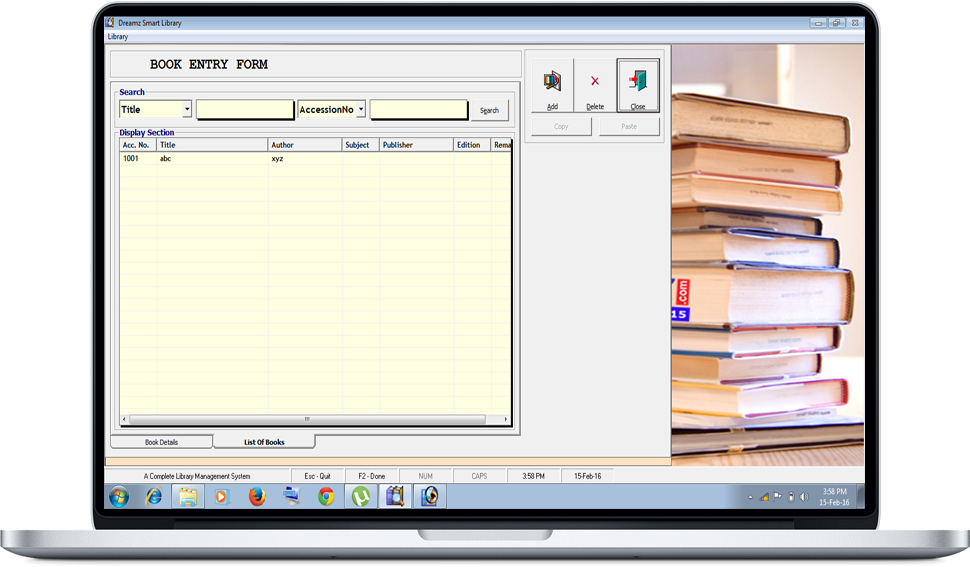 Download You Can Manage Library Card Entry Book Entry Form Full