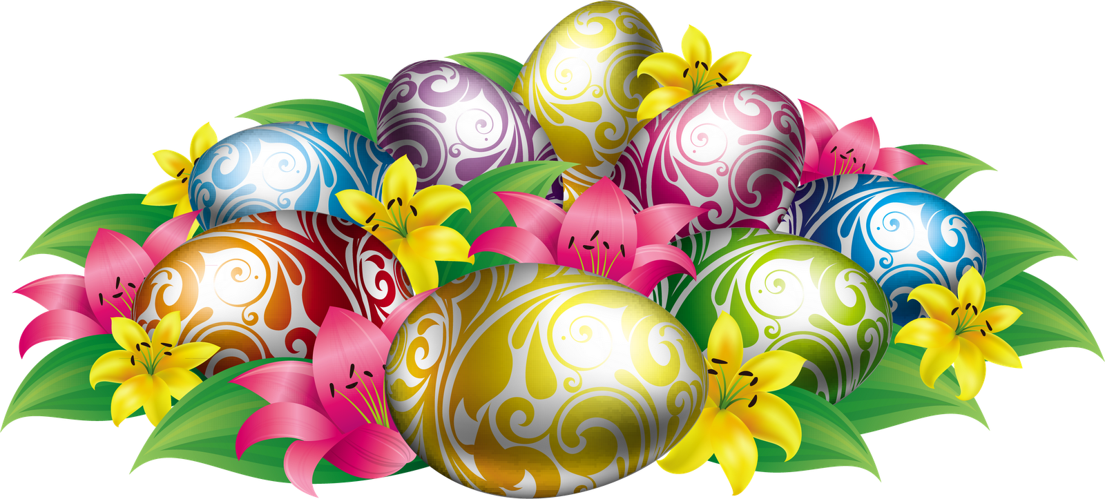 Huevos De Pascua, Png - Happy Easter To Our Customers (1600x723), Png Download