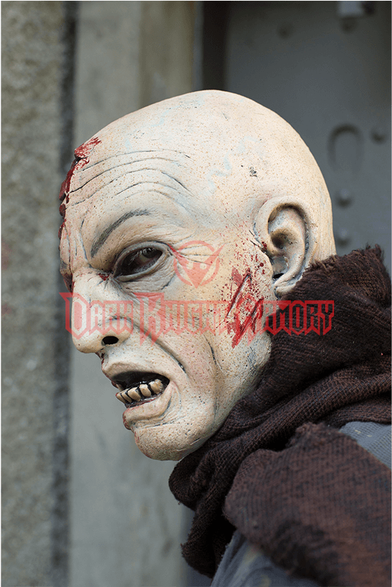 Zoom - Epic Effect Zombie Maske Hautfarben Mit Blut, Larp-maske (850x850), Png Download