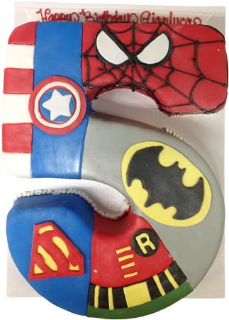 Marvel Superheroes Cake - Marvel Superhero Cake (500x500), Png Download
