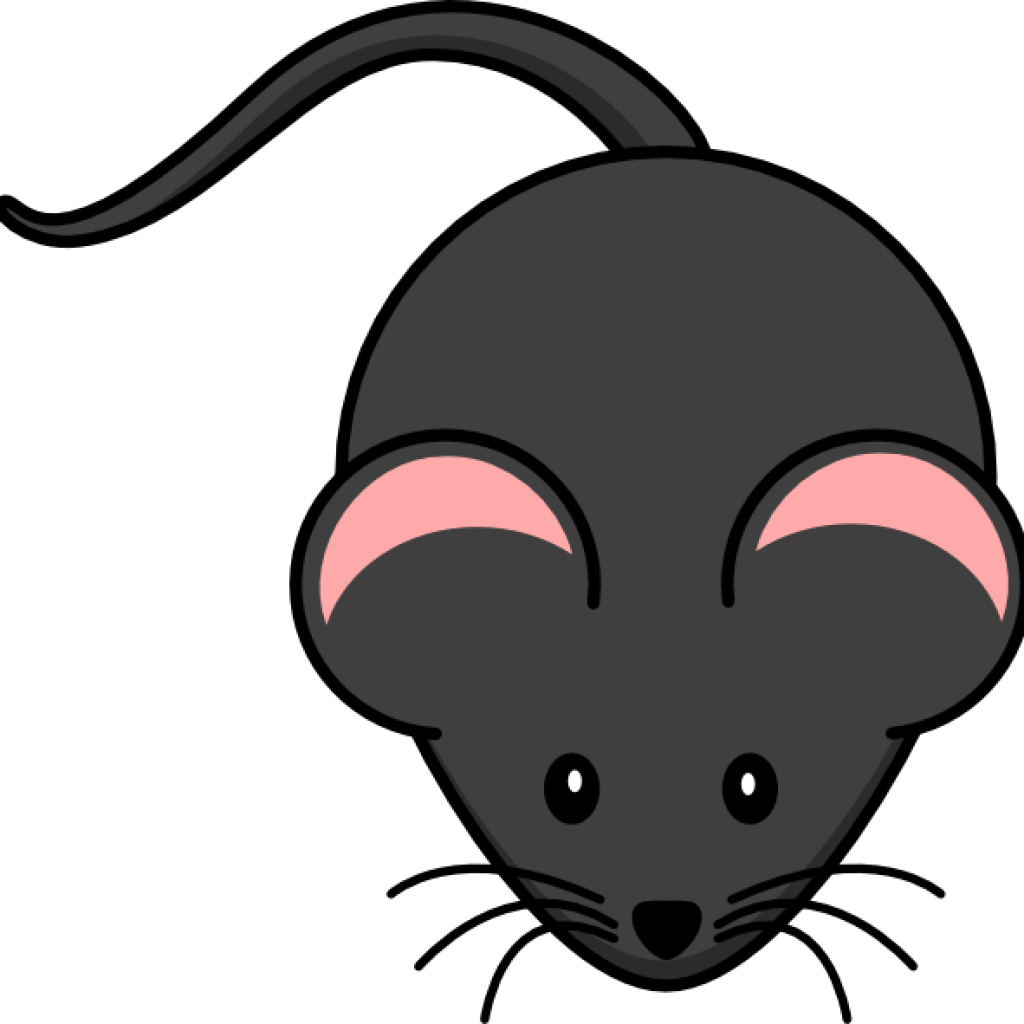 Rat Clipart Wave Clipart Hatenylo - Black Mouse Clip Art (1024x1024), Png Download