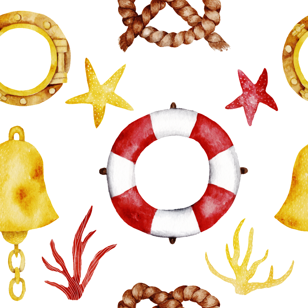 Cartoon Lifebuoy Png Transparent Background - Portable Network Graphics (1024x1024), Png Download