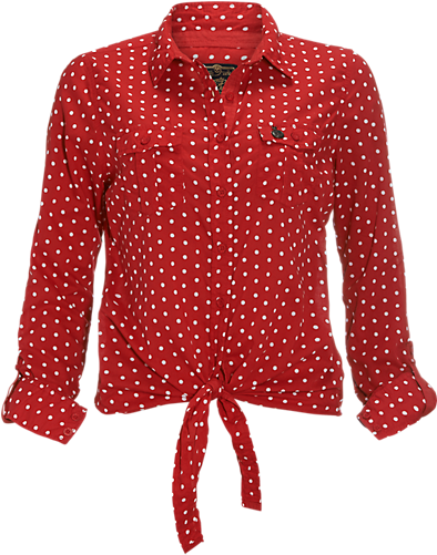 Blouse, Twenty Three Dot Shirt - Polka Dot (500x500), Png Download