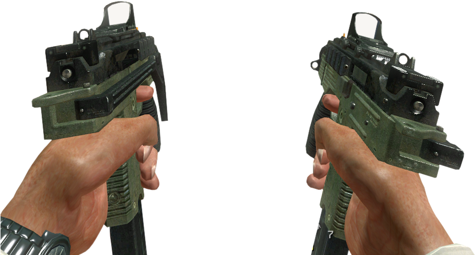 Akimbo Tmps With Red Dots - Akimbo Tmp (957x504), Png Download