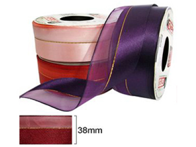 Fita Decorativa Gitex Voil Com Fio Dourado Ref 1976 - Armarinhos Png (400x400), Png Download