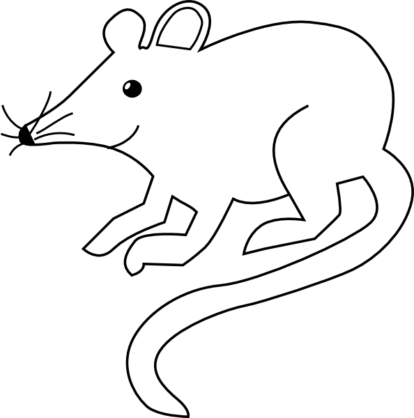 Rat Clipart Tikus - Mouse Clip Art (594x600), Png Download