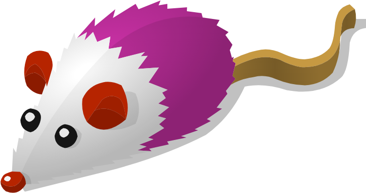 Giant Mouse Toy 5 - Cat Toys Png Cartoon (749x477), Png Download