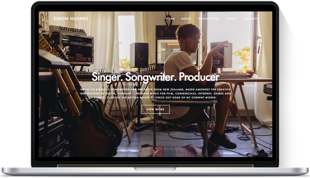 Simon Hughes Composer Macbook Pro Mockup (1000x818), Png Download