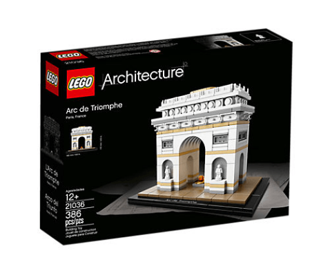 Lego Architecture Arc De Triomphe (500x500), Png Download