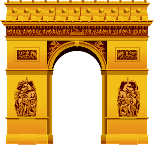 Arc De Triomphe Clip Art (500x472), Png Download