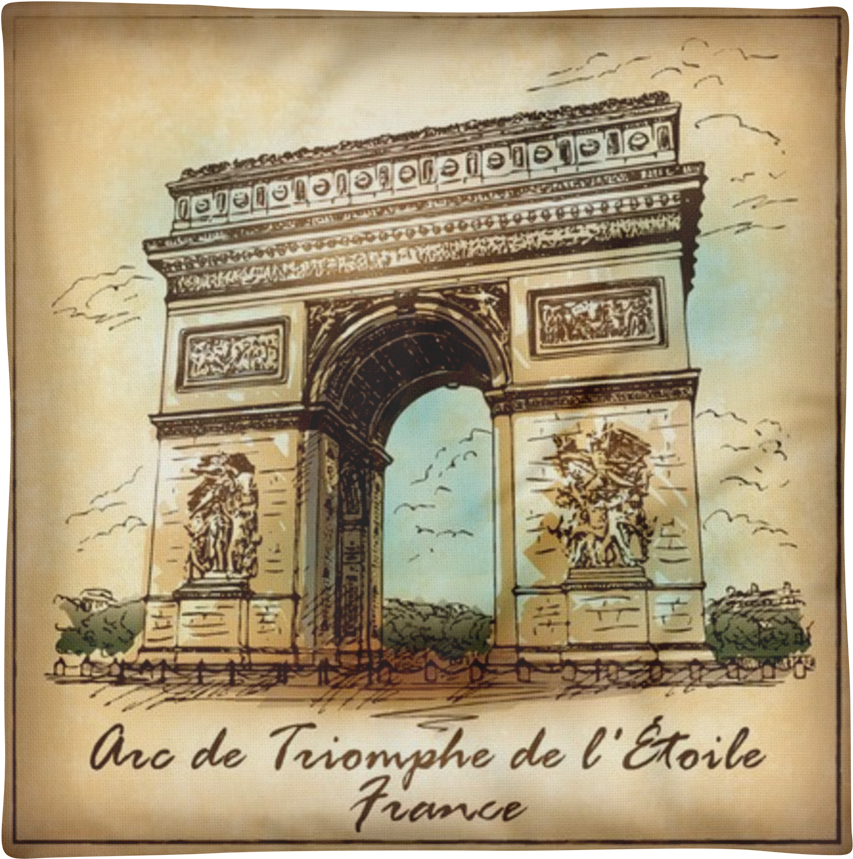 Arc De Triomphe (1000x1000), Png Download
