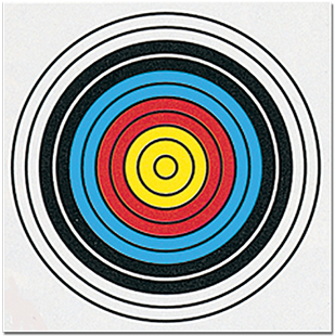 Download Transparent Single Spot Fita Paper Target - Archery Targets ...