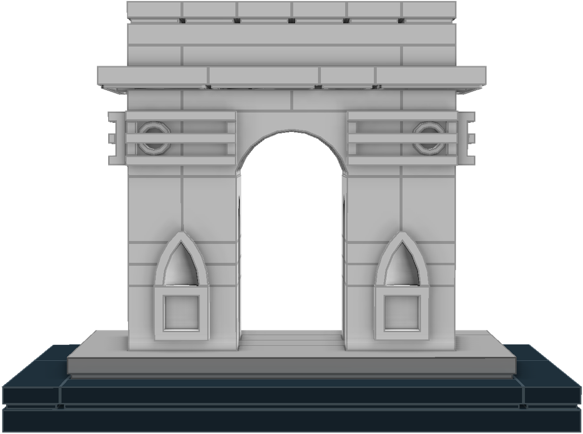 Arc De Triomphe - Triumphal Arch (1600x852), Png Download