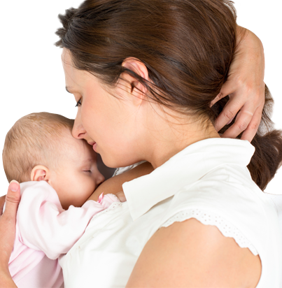 Breast Health - Breast Feeding (403x412), Png Download