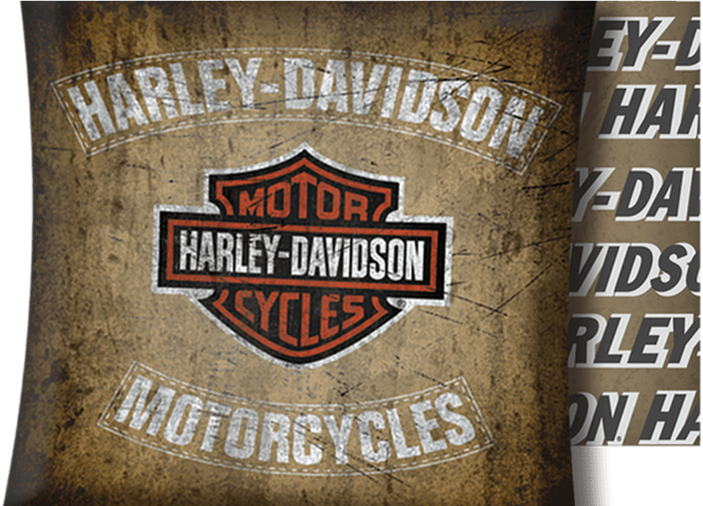 Harley Davidson Bar & Shield Indoor/outdoor Pillow - Harley Davidson (1280x720), Png Download