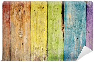 Download Wood Plank Png Old Wooden Plank Rainbow Background Vinyl Wall Mural Full Size Png Image Pngkit