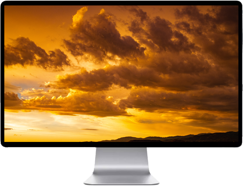 Score 50% - Orange Clouds Hd Backgrounds (846x650), Png Download