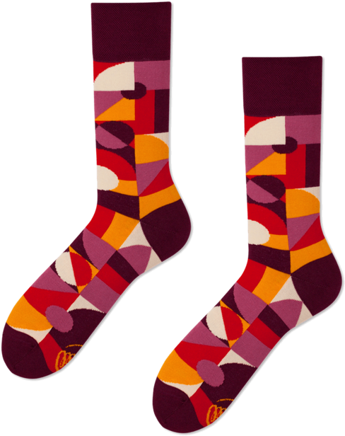 Abstract Circles - Sock (600x749), Png Download