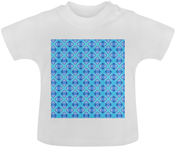Abstract Circles Arches Lattice Aqua Blue Baby Classic - Floral Lace (500x500), Png Download