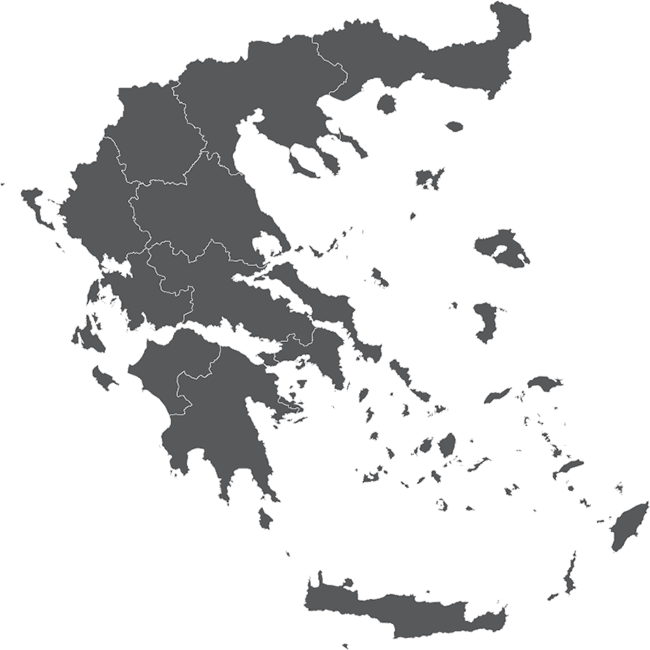 Map Background Greece Map - Greece Map Black And White Png (650x650), Png Download