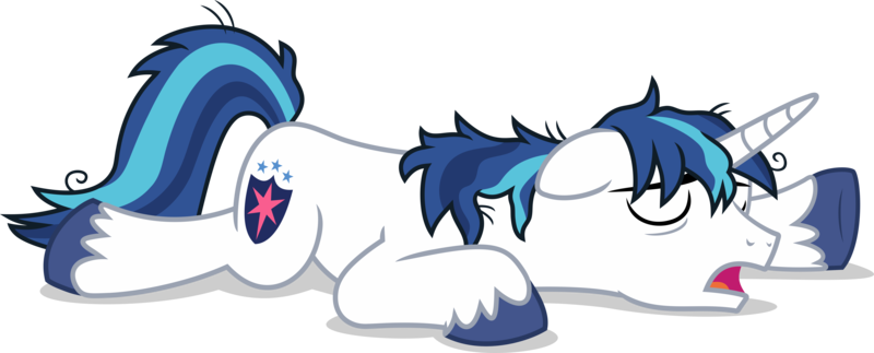 Absurd Res, Artist - Mlp Shining Armor Sleep (800x323), Png Download