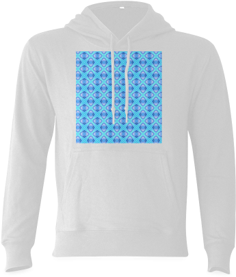 Abstract Circles Arches Lattice Aqua Blue Gildan Hoodie - Sweatshirt (500x500), Png Download