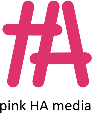 Pink Ha Media - Ha Name (482x469), Png Download