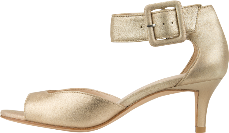 Berlin - Silver Dress Sandals Low Heel (1024x1024), Png Download