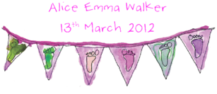 Pink Bunting Feet - Paper (600x430), Png Download