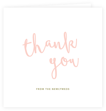Super Love Thank You Card Blush / Willow - Boho Watercolor-blumen Danken Ihnen Zu Kardieren Karte (375x390), Png Download