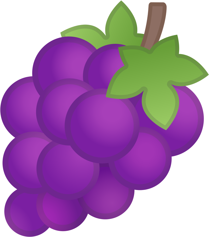 Grapes Icon - Grapes Emoji (1024x1024), Png Download