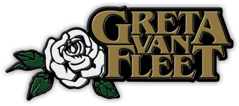 Rose Pin Album - Greta Van Fleet Tour Dates 2017 - Black - 100% Cotton (1024x1024), Png Download
