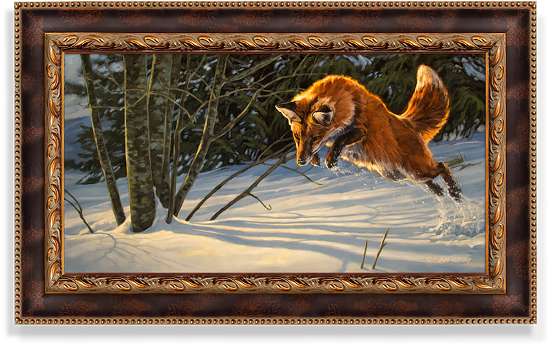 "bound And Determined" Framed Artist's Proof Canvas (800x800), Png Download