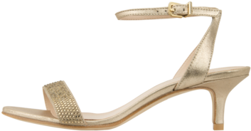 Http - //www - Overstock - Com/clothing Shoes /celeste - Low Heel Gold Strappy Shoes (480x480), Png Download