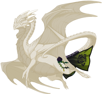 Poisonous Rose Thorn Banner Nocturne M - Flight Rising Vampire Dragon (350x350), Png Download
