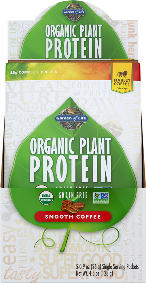Garden Of Life - Organic Plant Protein Grain Free Smooth (1000x1000), Png Download