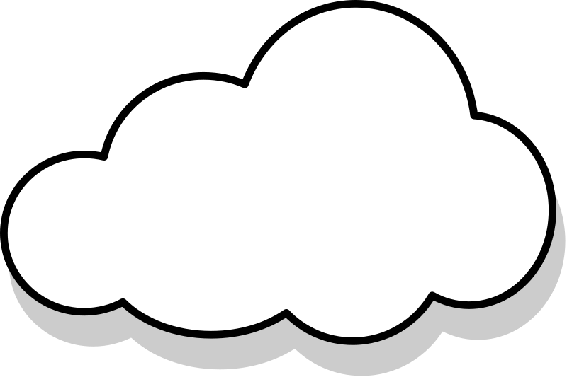 Free Vector Nuage / Cloud - Cloud (800x533), Png Download