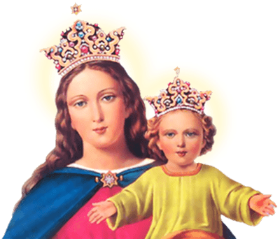 St Mary Jesus Colourful - Mother Mary Help Of Cristian Hd (400x400), Png Download