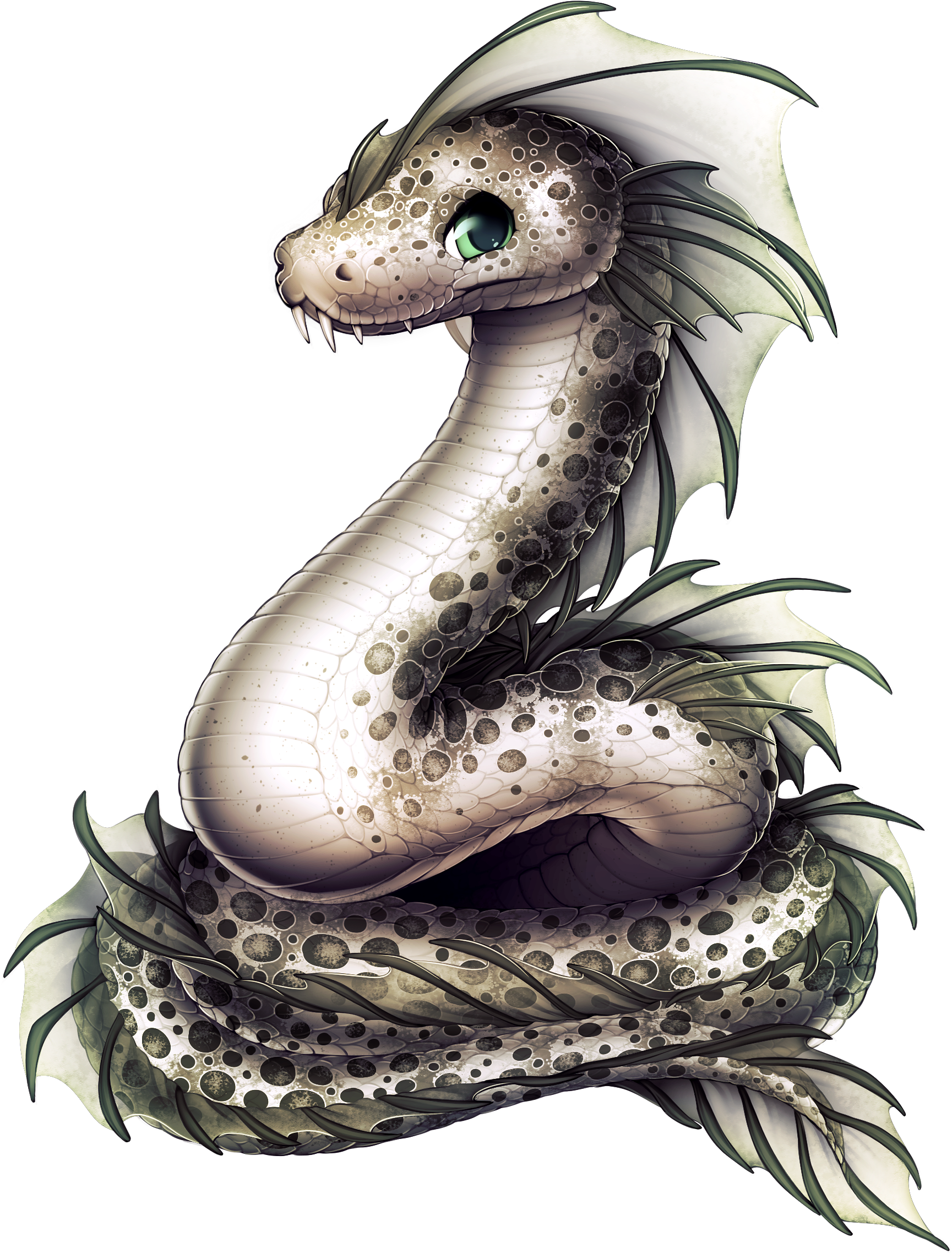 Snake Seamonster - Furvilla Sea Monster Snake (1814x2319), Png Download