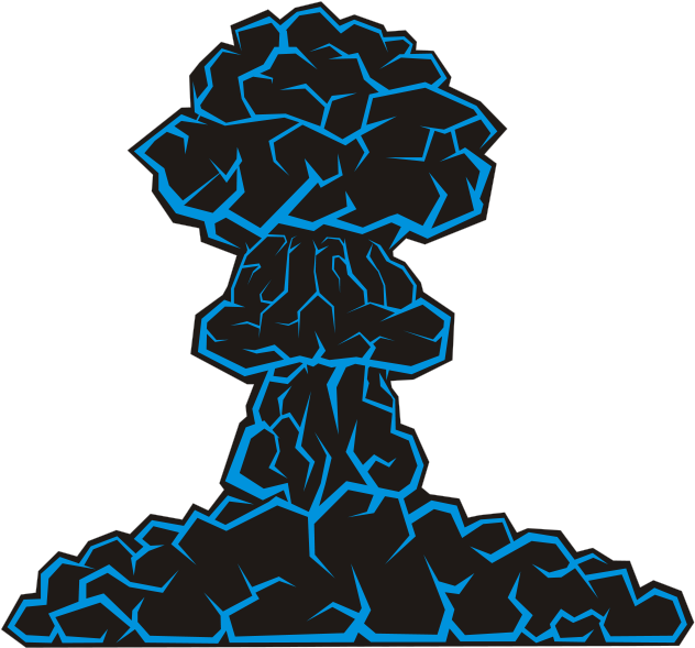 Mushroom Cloud Clip Art (600x560), Png Download